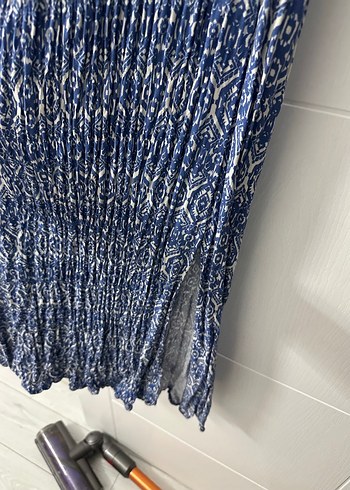 Kare yaka yarım kollu elbise - Görsel 2