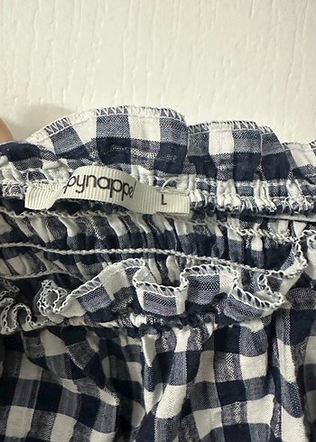 Uzun Kareli Siyah Pamuklu Elbise - Görsel 2