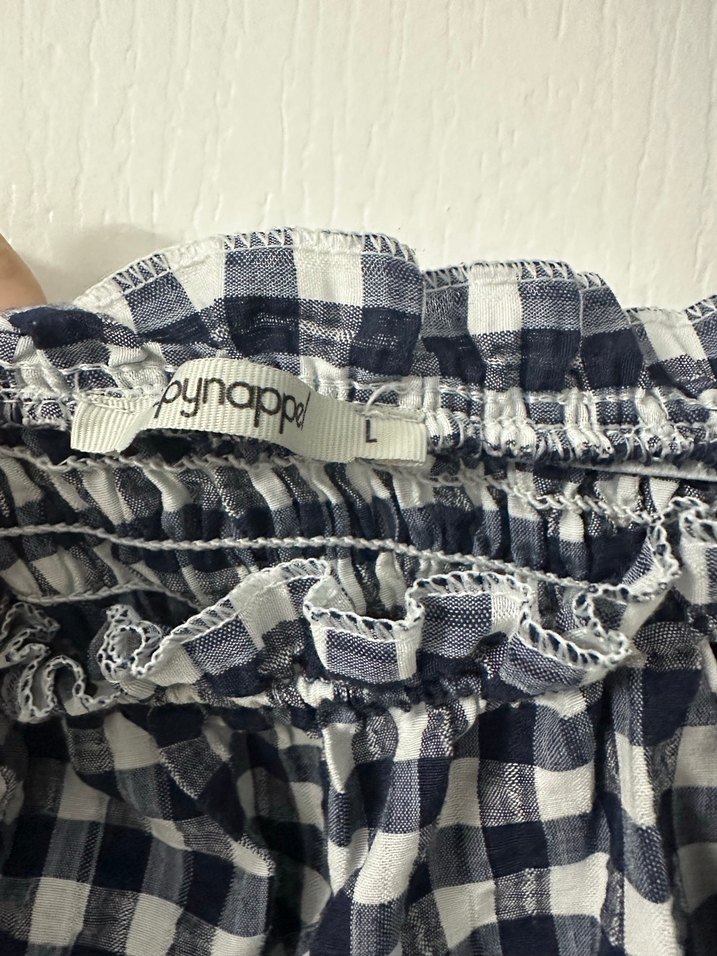 Uzun Kareli Siyah Pamuklu Elbise - Görsel 2