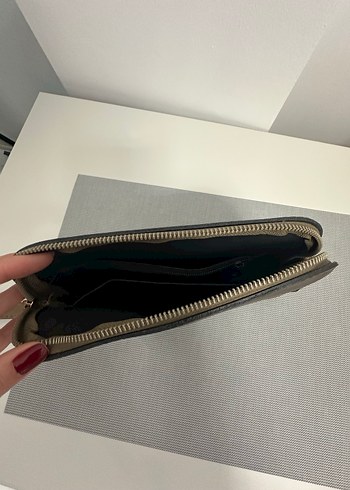 Kahverengi Deri Fermuarlı Kadın Çanta - Görsel 3