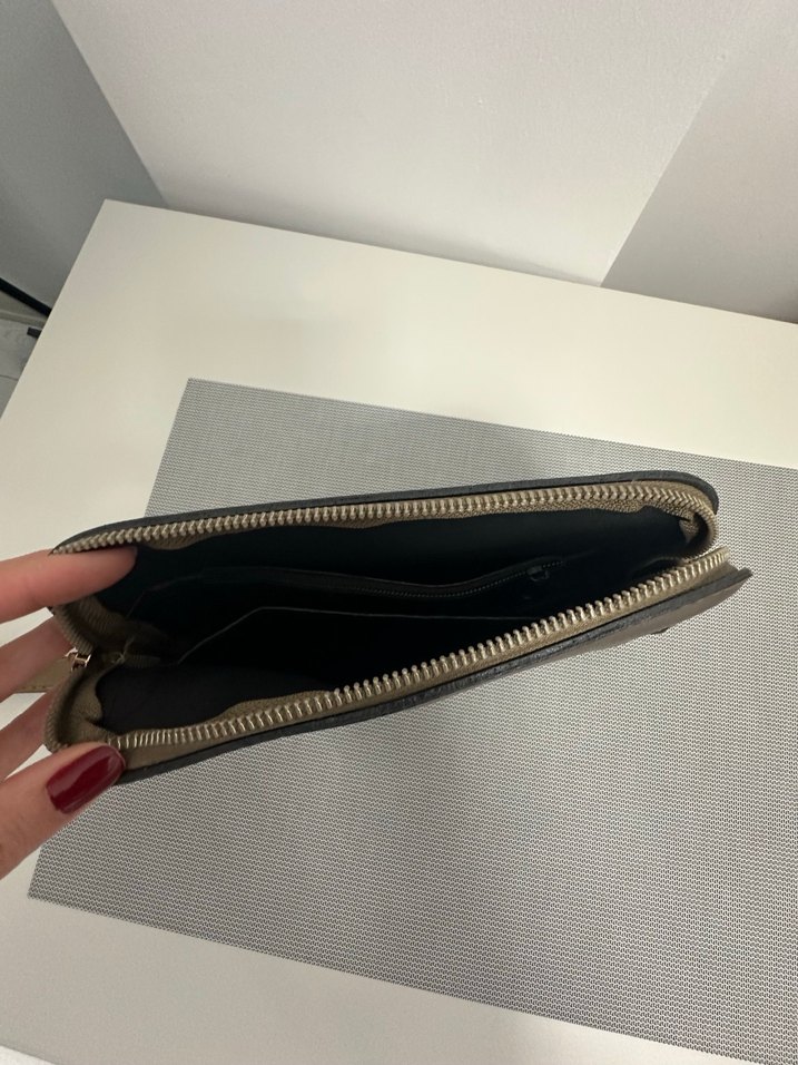 Kahverengi Deri Fermuarlı Kadın Çanta - Görsel 3