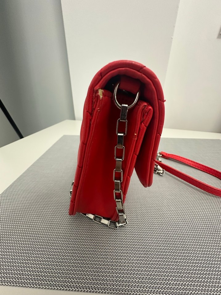 Kırmızı Deri Kadın Çanta - Görsel 3