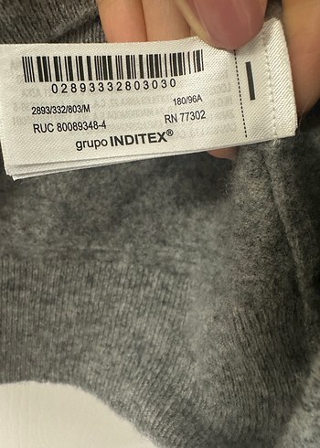 Gri Kadın Yün Örgü Basic Kazak - Görsel 3