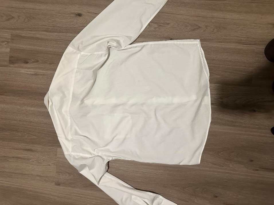 Beyaz Pamuklu Uzun Kollu Erkek Gömlek - Görsel 2