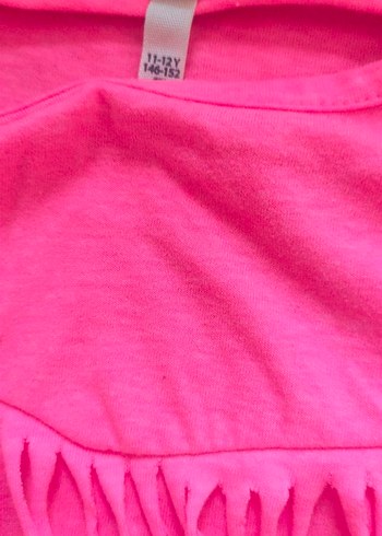 Pembe Kısa Kollu Kız Tişörtü - Görsel 3