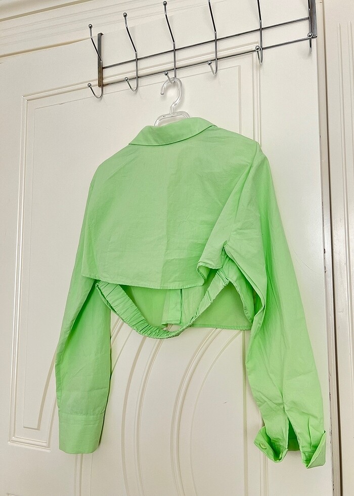 Crop gömlek - Görsel 2