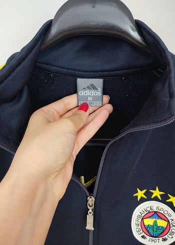Standart Beden Beden Erkek,kadın Lacivert Fermuarlı Sweatshirt