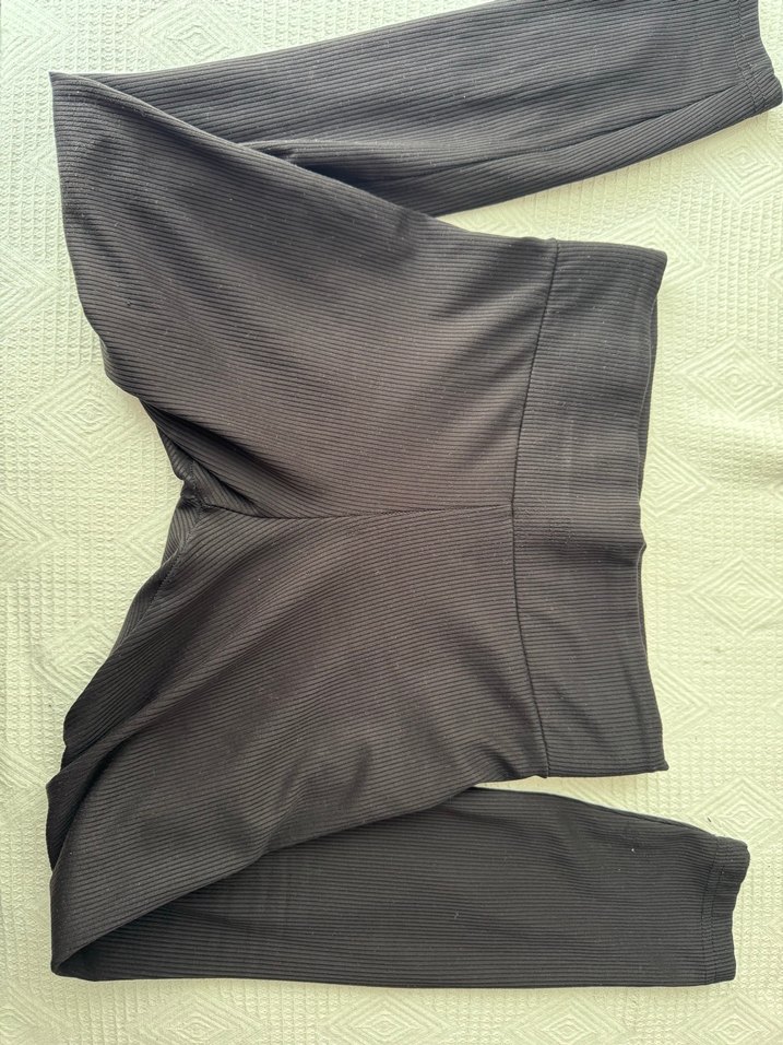 Siyah Kadın Midi Tayt - Görsel 2