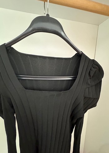 Kadın Siyah Pilili Uzun Kollu Bluz - Görsel 4