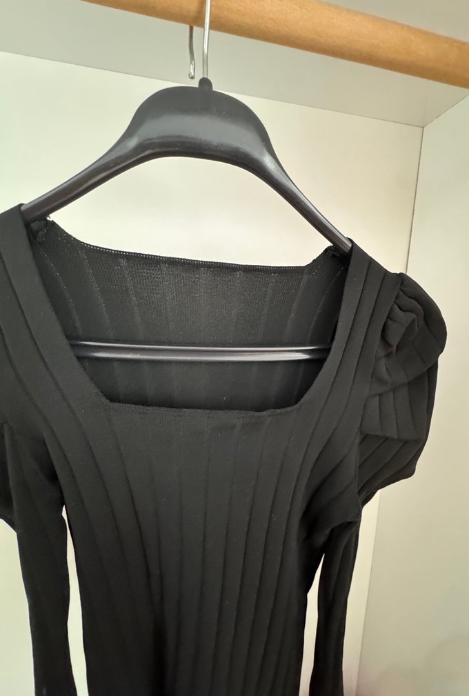 Kadın Siyah Pilili Uzun Kollu Bluz - Görsel 4