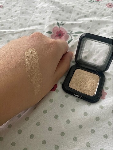 Kiko Kiko gold rengi ışıltılı tekli far