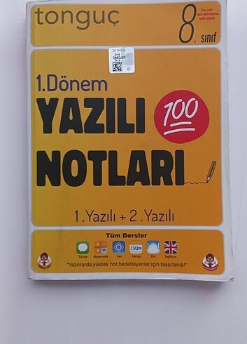 Tonguç 1.dönem yazılı notları 