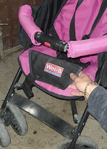 Kraft Pembe baston bebek arabası 