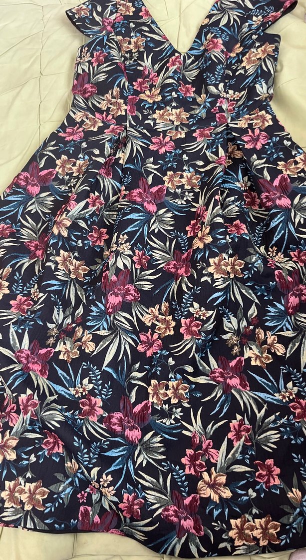 Çiçek Desenli Uzun Hamile Elbise kaliteli - Görsel 2