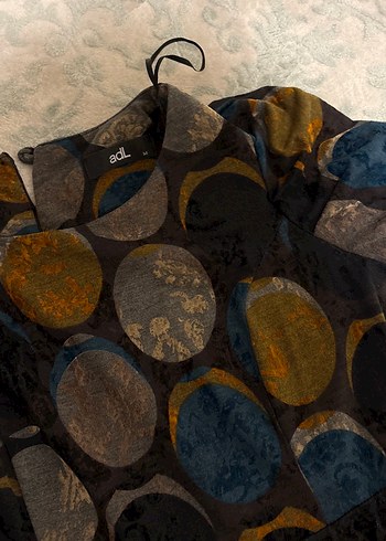 Adil ışıktan Kadın Çok Renkli Desenli diz üstü Elbise - Görsel 4