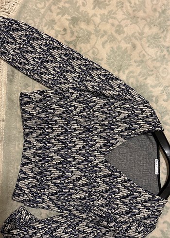 Oxxo Gri V Yaka Triko Kadın Kazak - Görsel 2