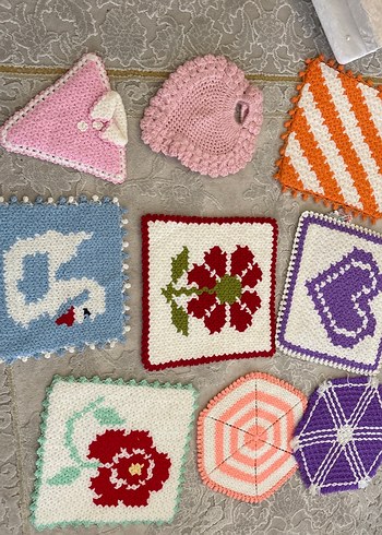 Çeyizden Çok Renkli Örgü Banyo Lifleri - Görsel 2