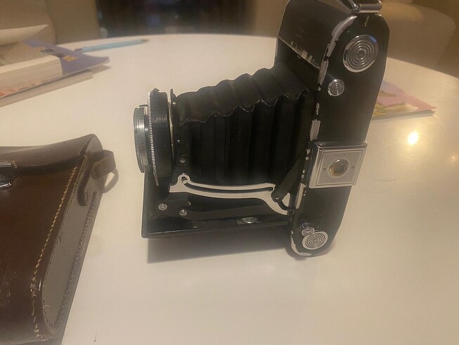 Beden Antika zeis ikon körüklü fotoğraf makinesi