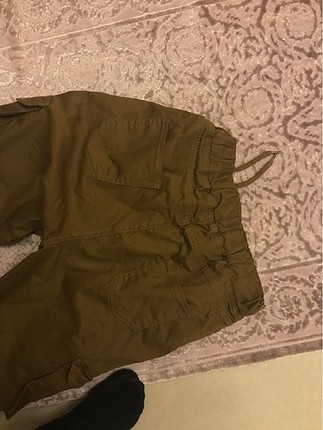 l Beden camel Renk Yüksek bel kargo pantolon