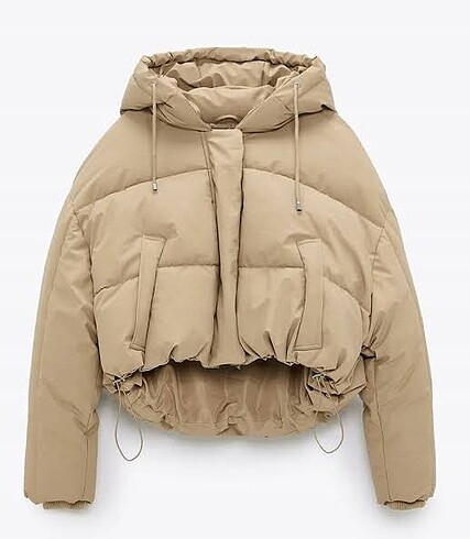 s Beden Zara crop şişme mont