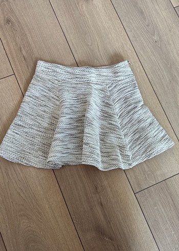 Bej Örme Mini Etek