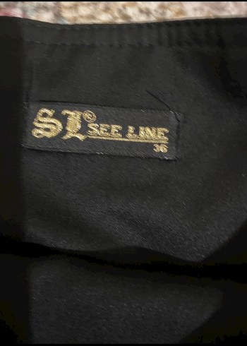 Siyah Pilili Midi Goth Mini Etek - Görsel 2