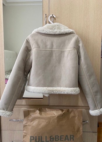 Bej Kürk Detaylı Süet Kadın Ceket - Görsel 4