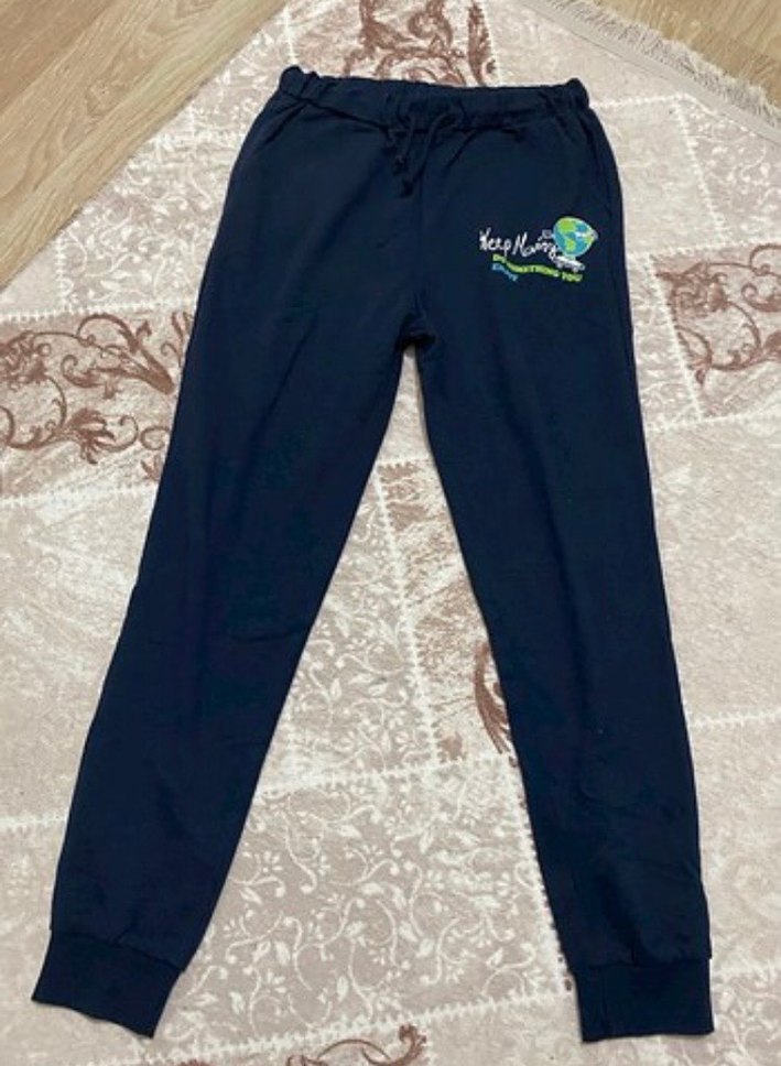 Lacivert Baskılı Kadın Eşofman Altı - Görsel 2