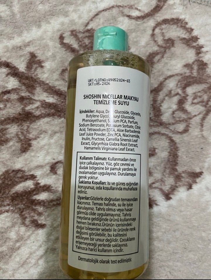 Shoshin Arındırıcı Micellar Makyaj Temizleme Suyu 400 ml - Görsel 2