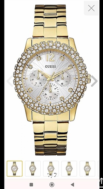 Guess swarovski taşlı şık saat orjinal