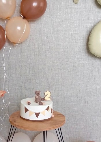 Ayıcık Figürlü Maket Pasta - Görsel 3