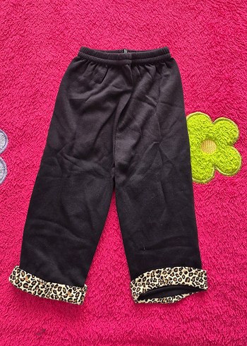 Leopar Desenli Kapüşonlu Kız Yelekli Takım - Görsel 2