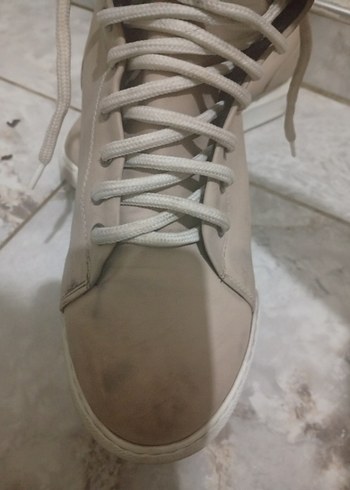 Bej Bağcıklı erkek Spor bot - Görsel 5