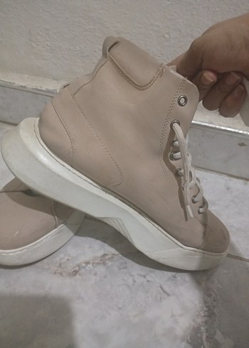 Bej Bağcıklı erkek Spor bot - Görsel 2