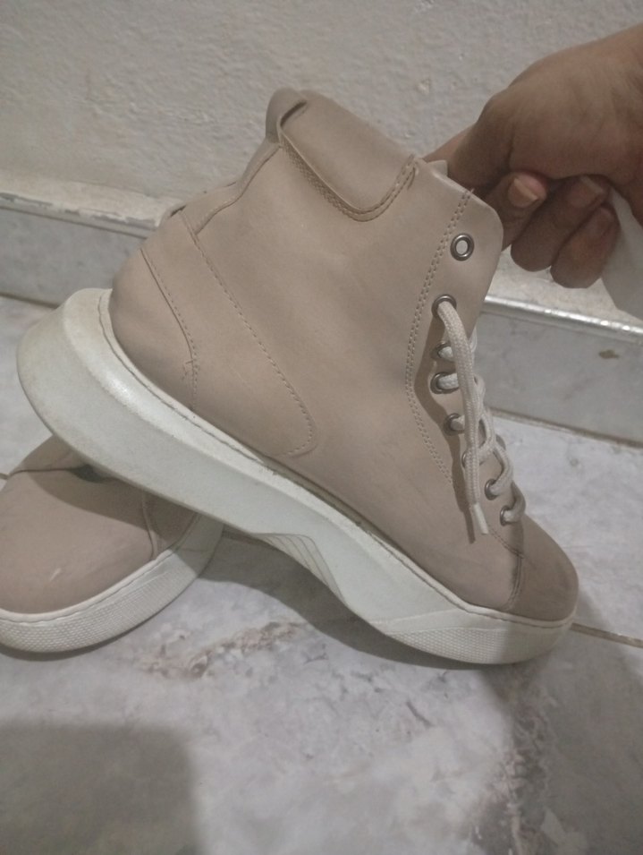 Bej Bağcıklı erkek Spor bot - Görsel 2