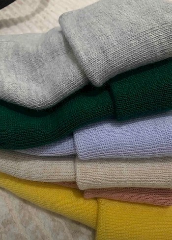 Gri Yün Örgü Bere - Görsel 2