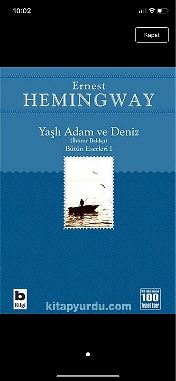 Yaşlı adam ve deniz