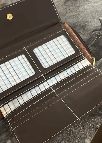 Kahverengi büyük cüzdan - Görsel 5