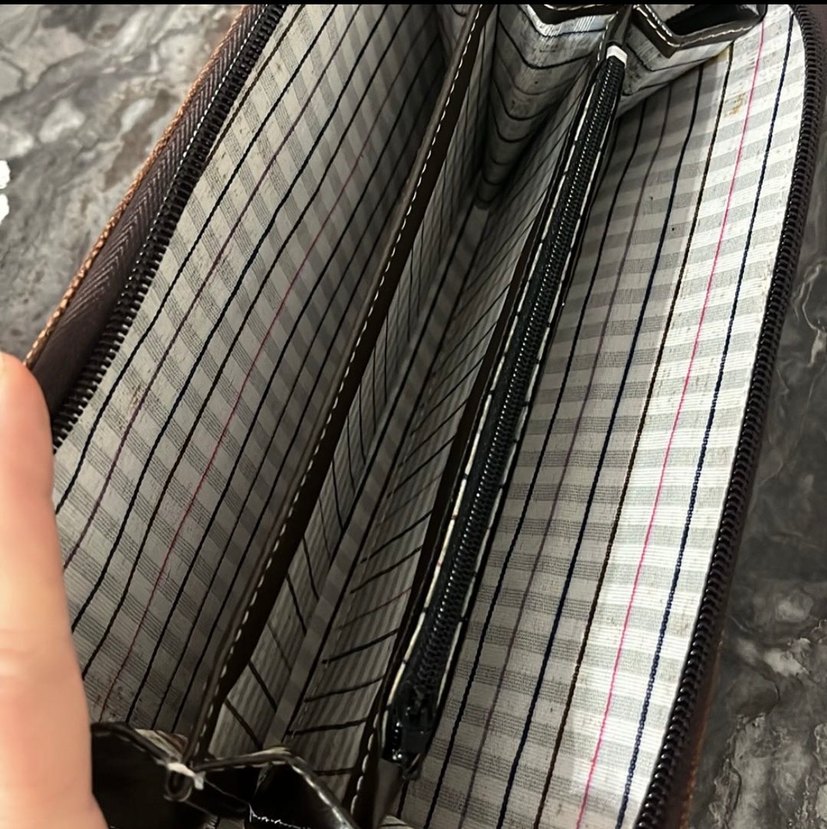 Kahverengi büyük cüzdan - Görsel 4