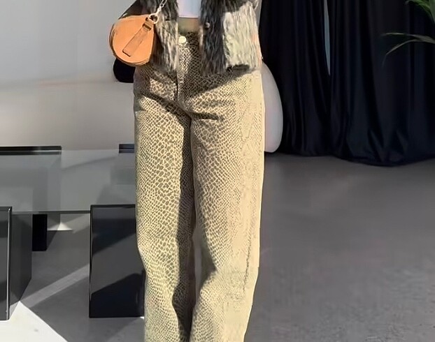 Zara leopar jean