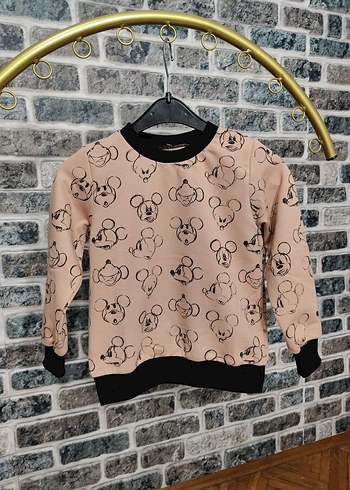 Diğer unisex Çocuk Bej Baskılı Örgü Sweatshirt
