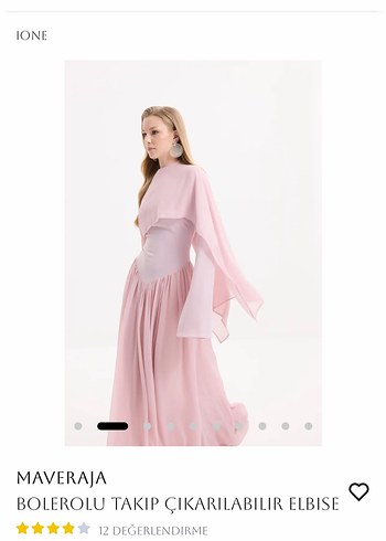 Diğer Maveraja Pembe Uzun Elbise