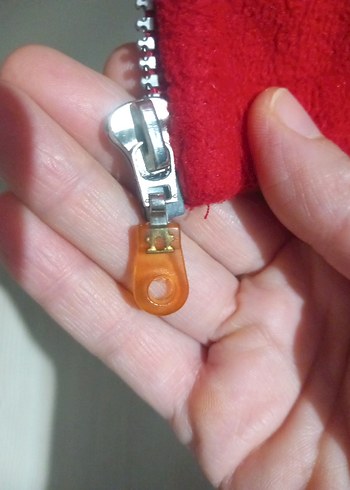 Fermuarlı Kırmızı Kadın Polar Ceket - Görsel 7