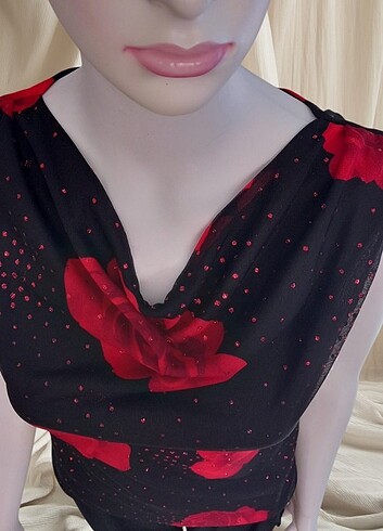 Degaje yaka Kadın bluz - Görsel 3