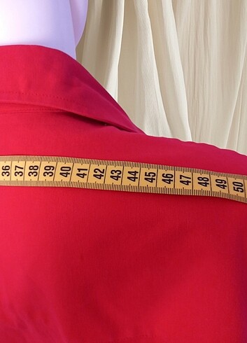 Kırmızı Erkek gömlek  - Görsel 6