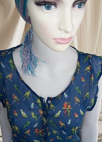 Şifon bluz - Görsel 3