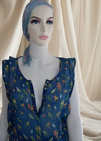 Şifon bluz - Görsel 4