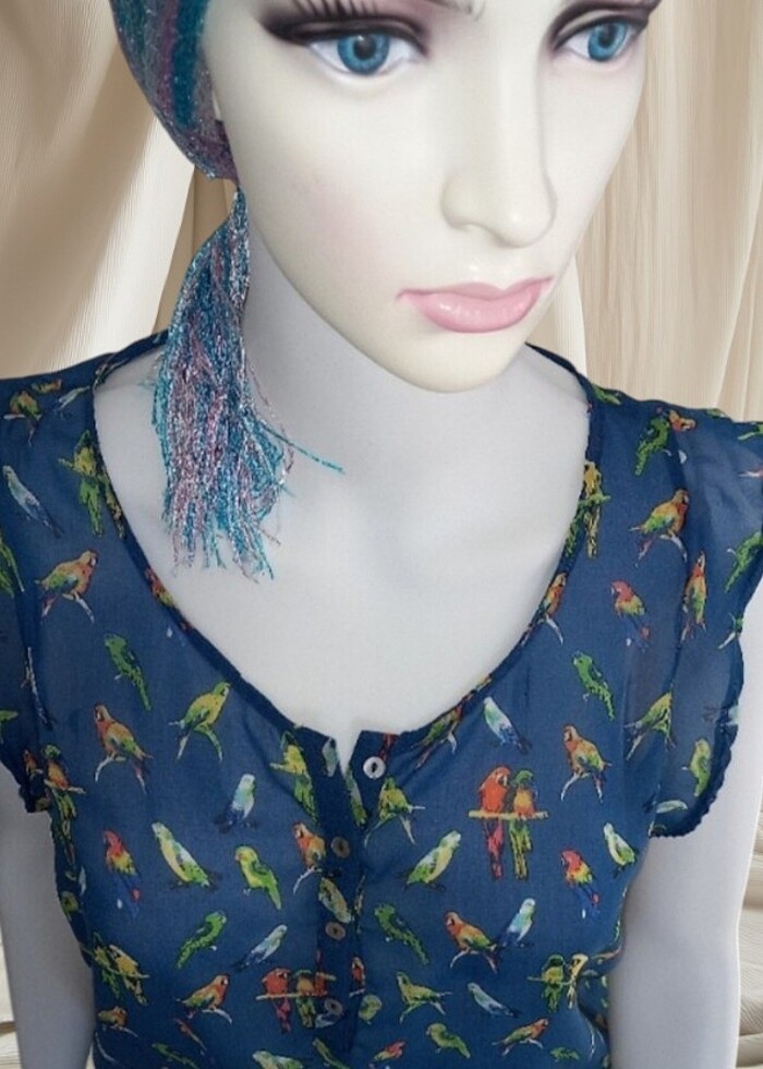 Şifon bluz - Görsel 3