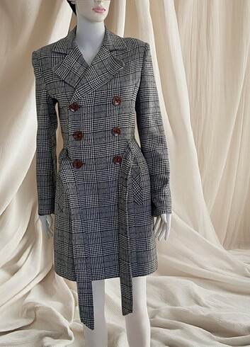 Ekose trençkot  - Görsel 5