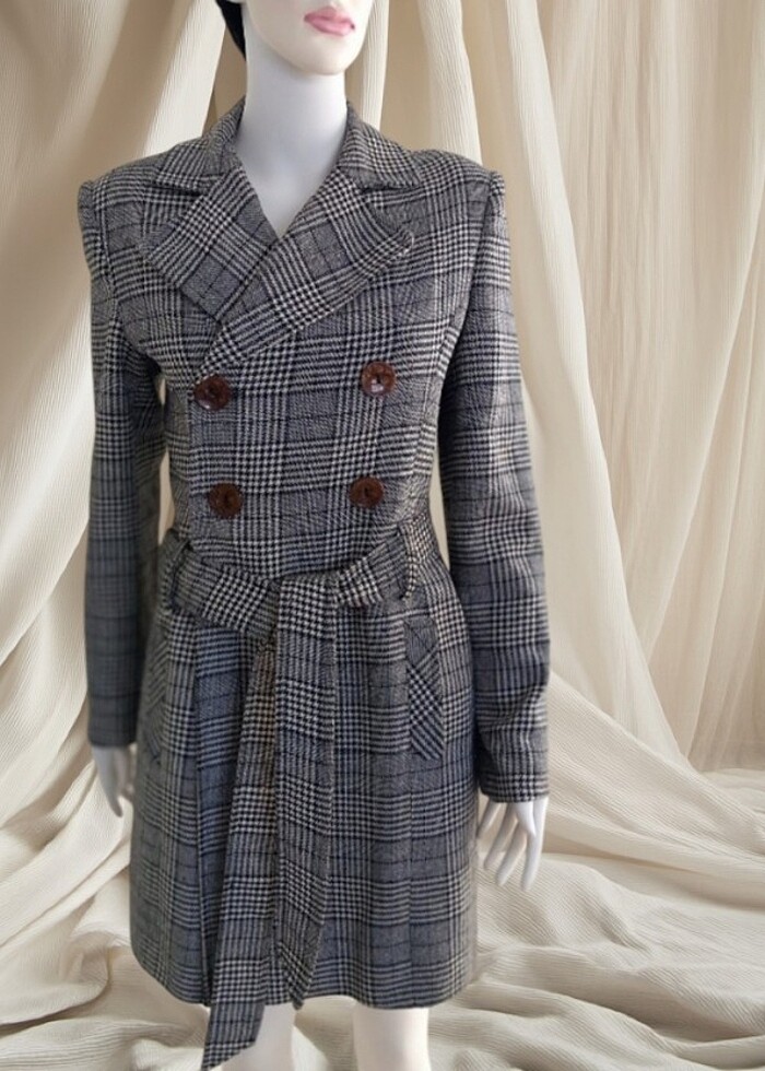 Ekose trençkot  - Görsel 2